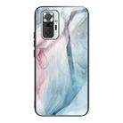 For Xiaomi Redmi Note 10 Pro / Note 10 Pro Max Abstract Marble Pattern Glass Protective Case(Abstract Gray) - 1