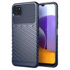 For Samsung Galaxy A22 5G Thunderbolt Shockproof TPU Protective Soft Case(Blue) - 1