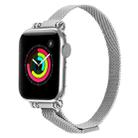 Milan Bracelet Stainless Steel Watch Band For Apple Watch Ultra 49mm / Series 8&7 45mm / SE 2&6&SE&5&4 44mm / 3&2&1 42mm(Silver) - 1