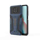 For Xiaomi Redmi Note 9 5G War Chariot Series Armor All-inclusive Shockproof PC + TPU Protective Case with Invisible Holder(Blue) - 1