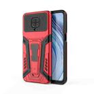 For Xiaomi Redmi Note 9S War Chariot Series Armor All-inclusive Shockproof PC + TPU Protective Case with Invisible Holder(Red) - 1