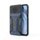 For Xiaomi Redmi Note 9S War Chariot Series Armor All-inclusive Shockproof PC + TPU Protective Case with Invisible Holder(Blue) - 1