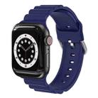 Business B Style Silicone Watch Band For Apple Watch Series 7 41mm / 6 & SE & 5 & 4 40mm / 3 & 2 & 1 38mm(Royal Blue) - 1