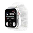 Shell Pattern Hair Ring Cloth Watch Band For Apple Watch Ultra 49mm / Series 8&7 45mm / SE 2&6&SE&5&4 44mm / 3&2&1 42mm(White) - 1