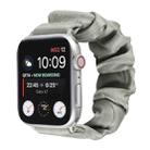 Shell Pattern Hair Ring Cloth Watch Band For Apple Watch Series 7 45mm / 6 & SE & 5 & 4 44mm / 3 & 2 & 1 42mm(Grey) - 1