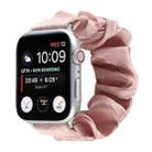 Shell Pattern Hair Ring Cloth Watch Band For Apple Watch Series 7 41mm / 6 & SE & 5 & 4 40mm / 3 & 2 & 1 38mm(Pink) - 1