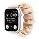 Shell Pattern Hair Ring Cloth Watch Band For Apple Watch Series 7 41mm / 6 & SE & 5 & 4 40mm / 3 & 2 & 1 38mm(Apricot) - 1