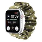 Dots Hair Ring Cloth Watch Band For Apple Watch Ultra 49mm / Series 8&7 45mm / SE 2&6&SE&5&4 44mm / 3&2&1 42mm(Green) - 1