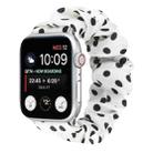 Dots Hair Ring Cloth Watch Band For Apple Watch Ultra 49mm / Series 8&7 45mm / SE 2&6&SE&5&4 44mm / 3&2&1 42mm(White) - 1