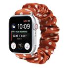 Dots Hair Ring Cloth Watch Band For Apple Watch Ultra 49mm / Series 8&7 45mm / SE 2&6&SE&5&4 44mm / 3&2&1 42mm(Orange) - 1