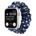 Dots Hair Ring Cloth Watch Band For Apple Watch Ultra 49mm / Series 8&7 45mm / SE 2&6&SE&5&4 44mm / 3&2&1 42mm(Royal Blue) - 1