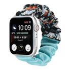 Butterfly Pattern Hair Ring Cloth Watch Band For Apple Watch Series 8&7 41mm / SE 2&6&SE&5&4 40mm / 3&2&1 38mm(J) - 1