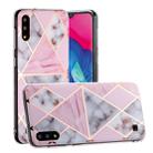 For Galaxy A10 Hot Stamping Geometric Marble IMD Craft TPU Protective Case(Rhombus) - 1