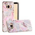 For Galaxy S8 Hot Stamping Geometric Marble IMD Craft TPU Protective Case(Hexagon) - 1