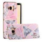 For Galaxy S8 Hot Stamping Geometric Marble IMD Craft TPU Protective Case(Rhombus) - 1