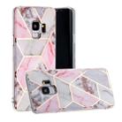For Galaxy S9+ Hot Stamping Geometric Marble IMD Craft TPU Protective Case(Hexagon) - 1