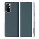 For Xiaomi Mix Fold Electroplated Horizontal Flip Leather Case with Holder(Dark Green) - 1