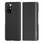 For Xiaomi Mix Fold Electroplated Horizontal Flip Leather Case with Holder(Black) - 1