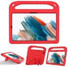 For Samsung Galaxy Tab A7 10.4 (2020) T500 / Galaxy Tab S6 T860 / Galaxy Tab S5e T720 / Galaxy Tab S6 Lite P610 Handle Portable EVA Shockproof Anti Falling Protective Case with Triangle Holder(Red) - 1