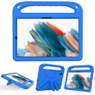 For Samsung Galaxy Tab A7 10.4 (2020) T500 Handle Portable EVA Shockproof Anti Falling Protective Case with Triangle Holder(Blue) - 1