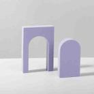 Cuboid Door Combo Kits Geometric Cube Solid Color Photography Photo Background Table Shooting Foam Props (Purple) - 1