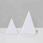 2 x Triangles Combo Kits Geometric Cube Solid Color Photography Photo Background Table Shooting Foam Props(White) - 1