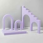 Ladder Combo Kits Geometric Cube Solid Color Photography Photo Background Table Shooting Foam Props (Purple) - 1