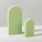 2 x Door Combo Kits Geometric Cube Solid Color Photography Photo Background Table Shooting Foam Props (Green) - 1