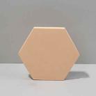 18 x 2cm Hexagon Geometric Cube Solid Color Photography Photo Background Table Shooting Foam Props(Flesh Color) - 1