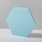 18 x 2cm Hexagon Geometric Cube Solid Color Photography Photo Background Table Shooting Foam Props (Light Blue) - 1