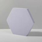 18 x 2cm Hexagon Geometric Cube Solid Color Photography Photo Background Table Shooting Foam Props (Purple) - 1