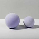 7cm Round Ball + 5cm Round Ball Geometric Cube Solid Color Photography Photo Background Table Shooting Foam Props (Purple) - 1