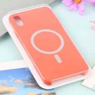 For iPhone XR Nano Silicone Full Coverage Shockproof Magsafe Case(Orange) - 6