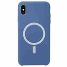 Nano Silicone Full Coverage Shockproof Magsafe Case For iPhone XS Max(Blue) - 1