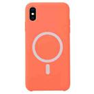 Nano Silicone Full Coverage Shockproof Magsafe Case For iPhone XS Max(Orange) - 1