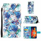 For Motorola Moto G50 Marble Stitching Horizontal Flip PU Leather Case with Holder & Card Slots & Wallet & Lanyard(Blue Green) - 1