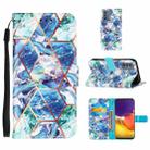 For Samsung Galaxy A82 5G Marble Stitching Horizontal Flip PU Leather Case with Holder & Card Slots & Wallet & Lanyard(Blue Green) - 1