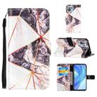 For Xiaomi Mi 11 Lite Marble Stitching Horizontal Flip PU Leather Case with Holder & Card Slots & Wallet & Lanyard(Black White) - 1