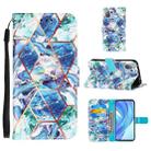 For Xiaomi Mi 11 Lite Marble Stitching Horizontal Flip PU Leather Case with Holder & Card Slots & Wallet & Lanyard(Blue Green) - 1