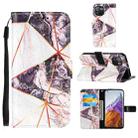 For Xiaomi Mi 11 Pro Marble Stitching Horizontal Flip PU Leather Case with Holder & Card Slots & Wallet & Lanyard(Black White) - 1