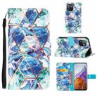 For Xiaomi Mi 11 Pro Marble Stitching Horizontal Flip PU Leather Case with Holder & Card Slots & Wallet & Lanyard(Blue Green) - 1