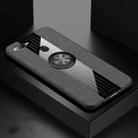 For OPPO A7X / F9 XINLI Stitching Cloth Textue Shockproof TPU Protective Case with Ring Holder(Grey) - 1