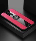 For OPPO Reno 2 XINLI Stitching Cloth Textue Shockproof TPU Protective Case with Ring Holder(Red) - 1