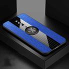 For OPPO Reno 10x Zoom XINLI Stitching Cloth Textue Shockproof TPU Protective Case with Ring Holder(Blue) - 1