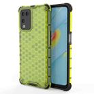 For OPPO A54 4G Shockproof Honeycomb PC + TPU Case(Green) - 1