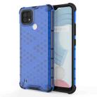 For OPPO Realme C21 Shockproof Honeycomb PC + TPU Case(Blue) - 1