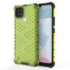 For OPPO Realme C21 Shockproof Honeycomb PC + TPU Case(Green) - 1