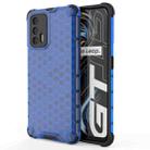 For OPPO Realme GT 5G Shockproof Honeycomb PC + TPU Case(Blue) - 1