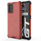 For OPPO Realme GT 5G Shockproof Honeycomb PC + TPU Case(Red) - 1