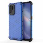 For OPPO Reno5 Z 5G Shockproof Honeycomb PC + TPU Case(Blue) - 1